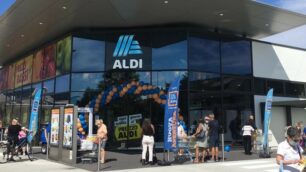 Il supermercato Aldi a Monza