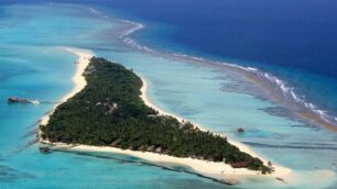 Un isolotto delle Maldive