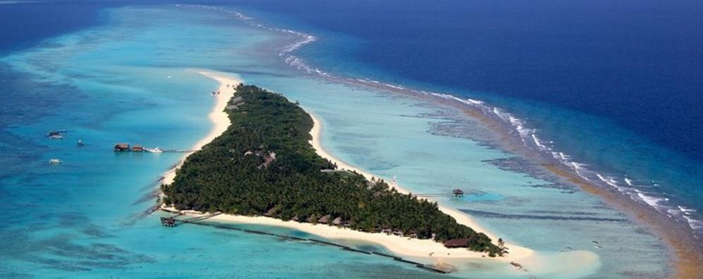 Un isolotto delle Maldive