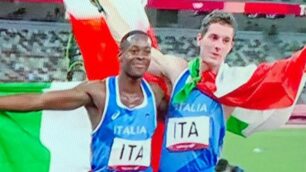 Filippo Tortu festeggia