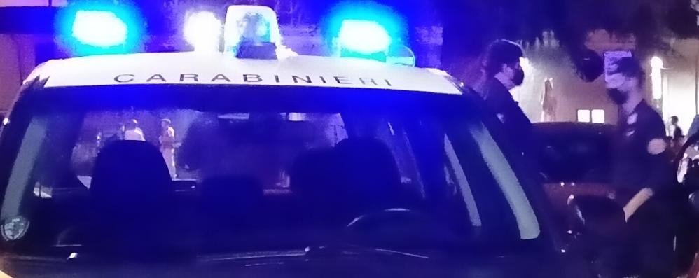 I carabinieri durante un controllo