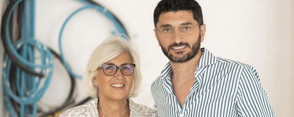 Giovanna Forlanelli, vicepresidente della Fondazione Rovati, con lo chef Andrea Aprea