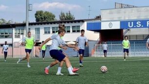 Calcio Folgore Caratese in allenamento