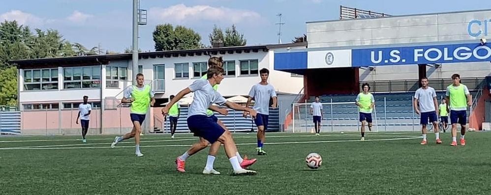 Calcio Folgore Caratese in allenamento