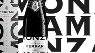 La bottiglia celebrativa del Gp di Monza