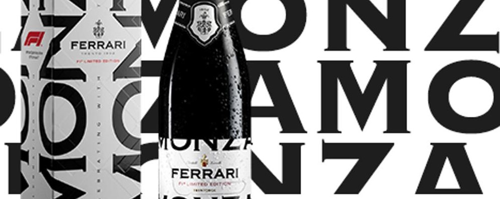 La bottiglia celebrativa del Gp di Monza