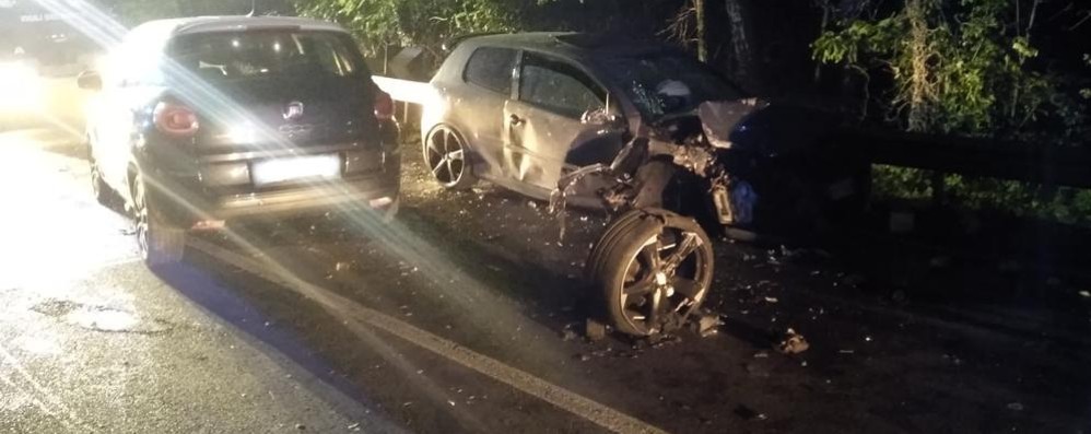 Incidente Sp6 Carate (foto vigili del fuoco)