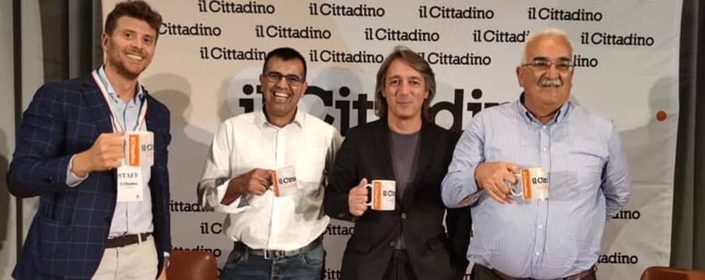 Faccia a faccia 2021 Varedo:  Rodriguez, Vergani, Vitiello con il direttore Puglisi