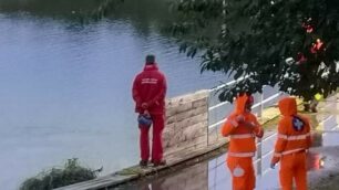 Giussano: la mobilitazione dei soccorritori al laghetto