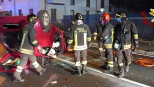 Incidente a Giussano (foto vigili del fuoco)