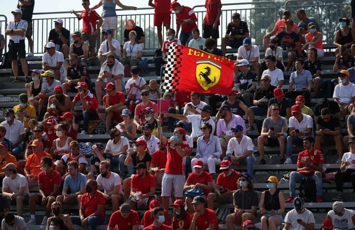 I tanti tifosi della Ferrari