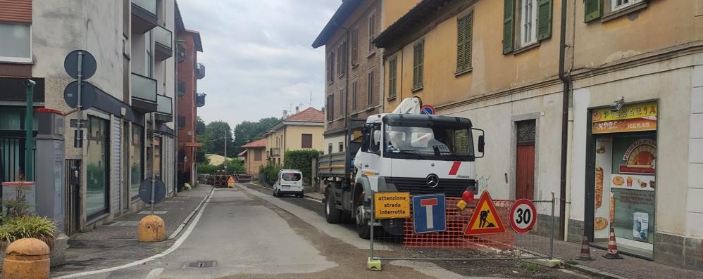 La via Lambro è stata riaperta