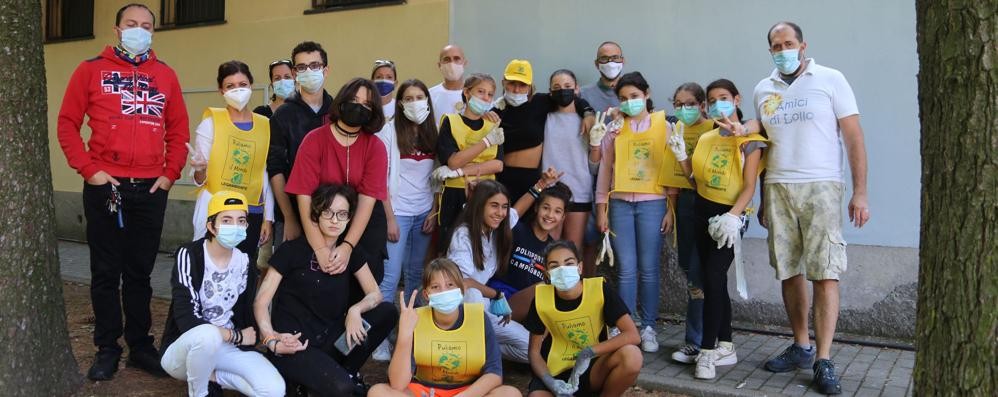Lissone: i volontari che hanno pulito la città