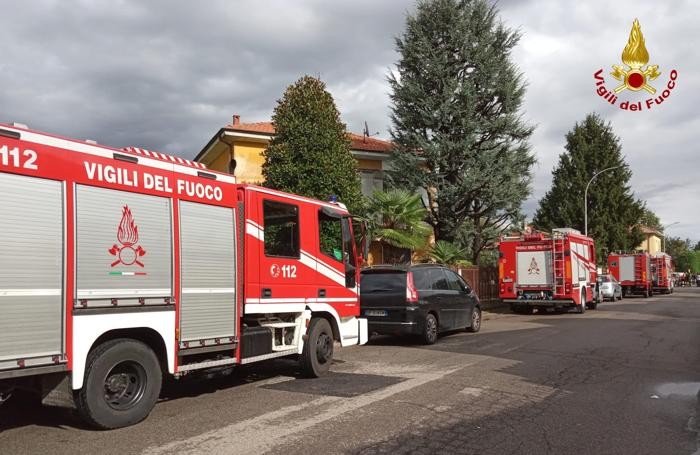 Vigili del fuoco a Canegrate (foto vigili del fuoco)