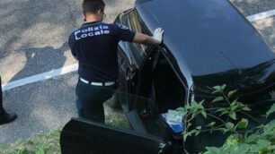 Lesmo minicar nel fosso