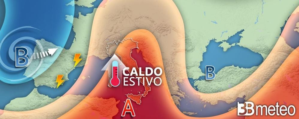 La situazione meteorologica dei prossimi giorni secondo 3Bmeteo