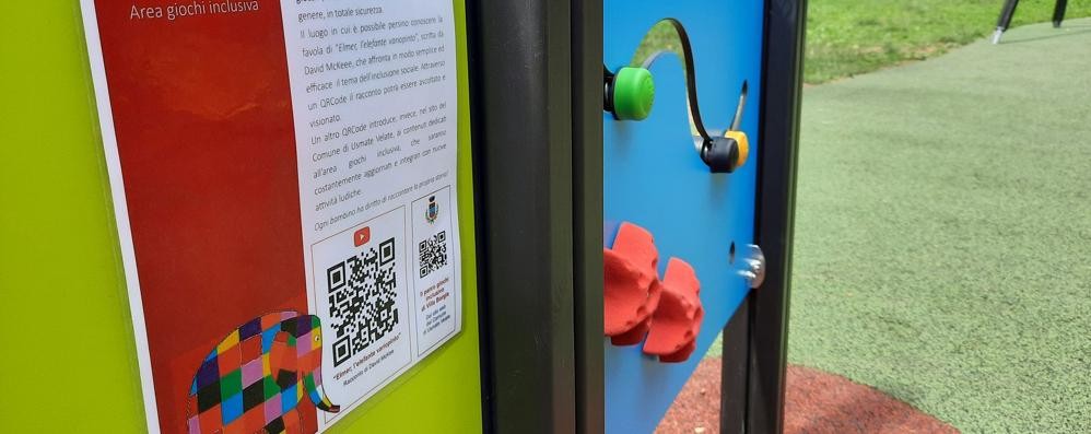 Usmate Velate parco giochi qr code inclusivo