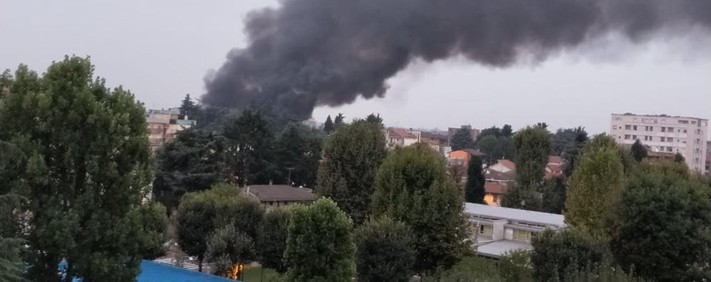 Incendio alla Snia