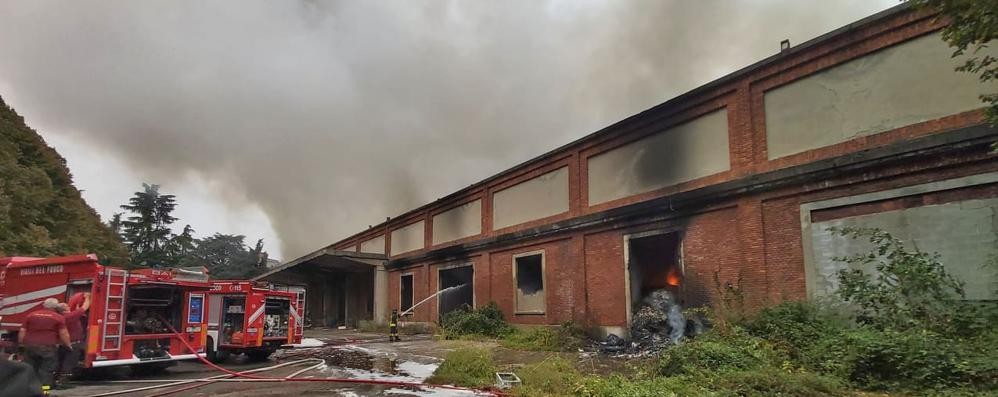 L’area dell’incendio