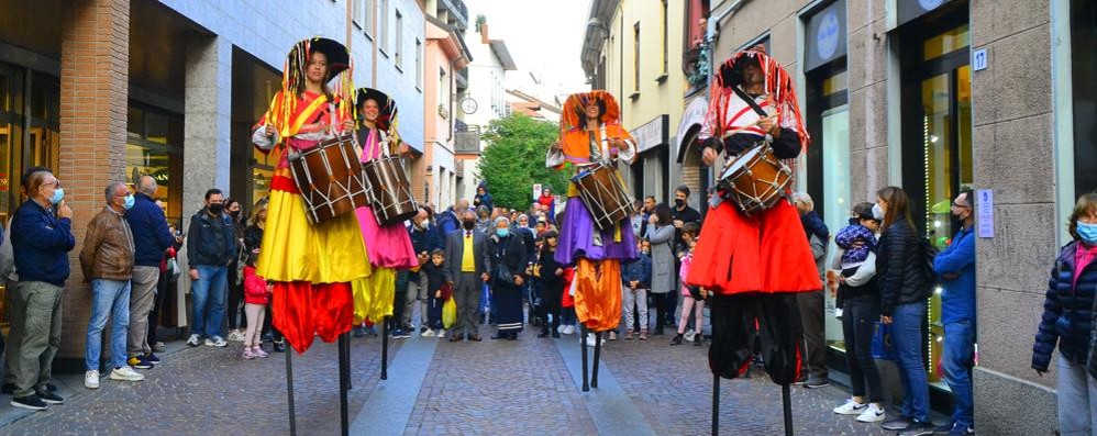 Trampolieri alla Festa dell’Uva di Lissone