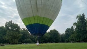 La mongolfiera in Villa reale