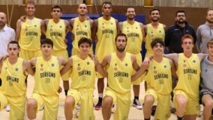 La compagine del basket Seregno che partecipa al campionato di serie D (foto Volonterio)