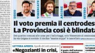 prima pagina ilCittadinoMb giovedì 21 ottobre 2021