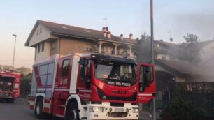 Incendio Desio (foto vigili del fuoco)