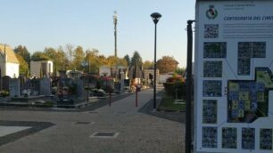 L’ingresso del cimitero di Verano Brianza