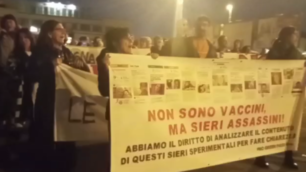 La manifestazione pacifica di Monza