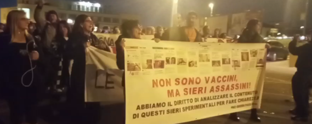 La manifestazione pacifica di Monza