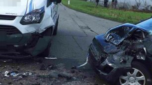 Desio incidente frontale via Cattaneo mercoledì 6 ottobre