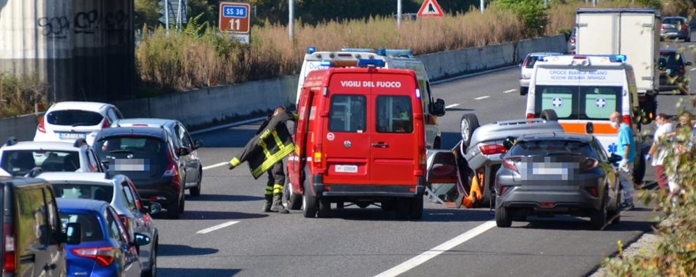 Un incidente sulla Valassina