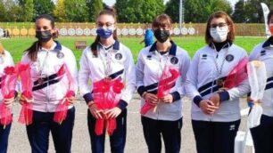 Arco le atlete junior e senior Bosco delle Querce a Verdello