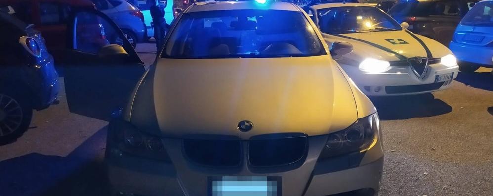 Limbiate polizia locale auto sequestrata dopo inseguimento - foto Comune di Limbiate