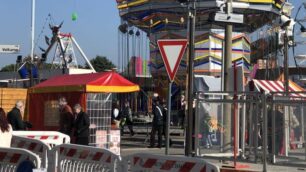 I controlli all’ingresso del Luna park