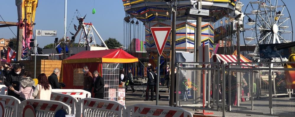 I controlli all’ingresso del Luna park