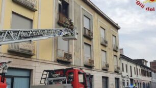 Vigili del fuoco a Lissone (foto Vigili del fuoco)