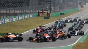 La partenza del Gp di Monza do Formula 1 dello scorso settembre
