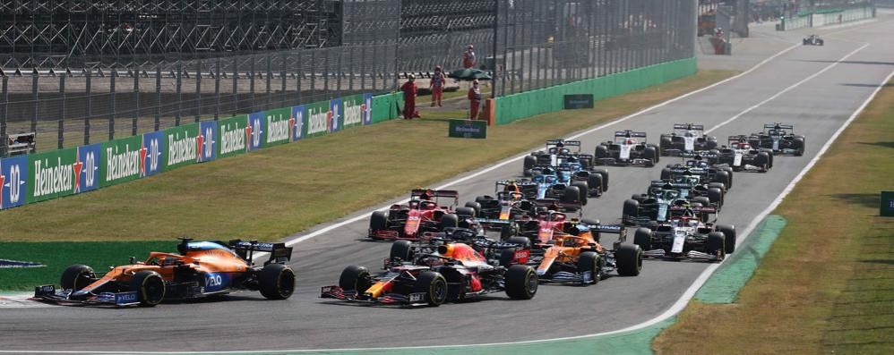 La partenza del Gp di Monza do Formula 1 dello scorso settembre