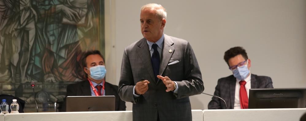 Bertolino durante l’incontro