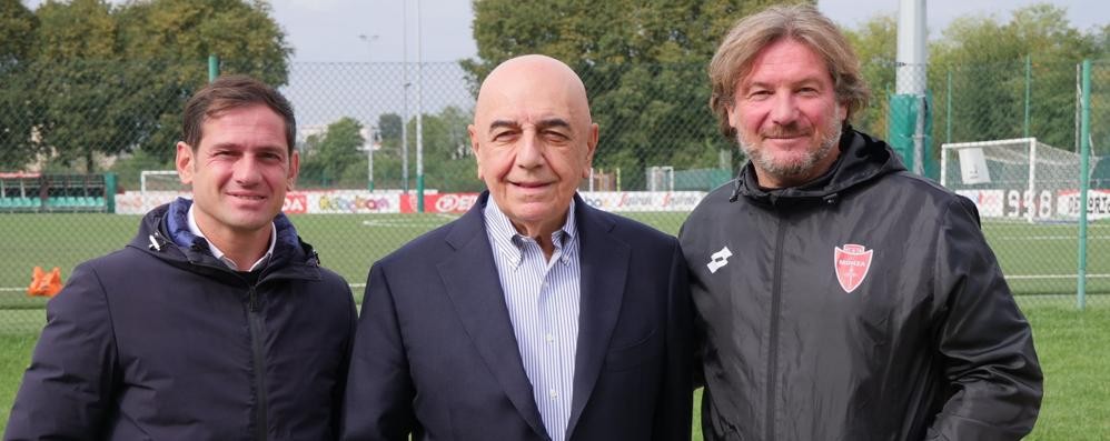 Da sinistra: Filippo Antonelli, Adriano Galliani, Giovanni Stroppa