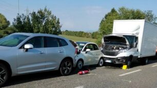 Incidente viale Marconi a  Monza (foto polizia locale)