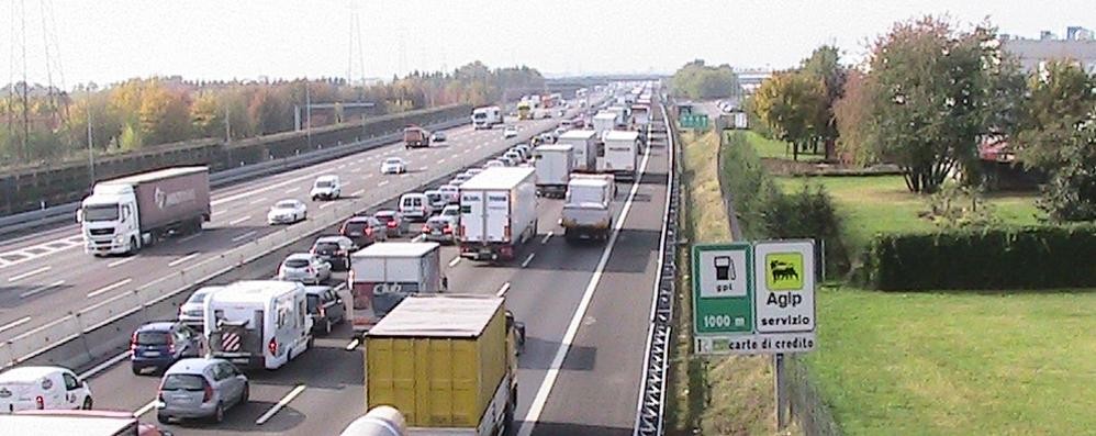 La autostrada A4 a Cevenago