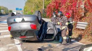 Incidente a Nova Milanese (foto Vigili del fuoco)