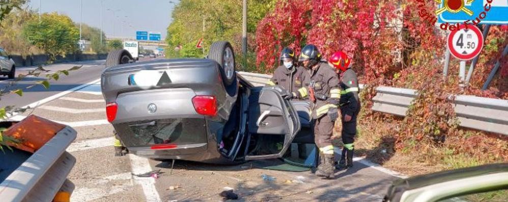 Incidente a Nova Milanese (foto Vigili del fuoco)