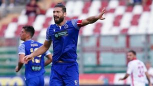 Il capitano Borghese, trascinatore dei suoi - foto Ac Seregno