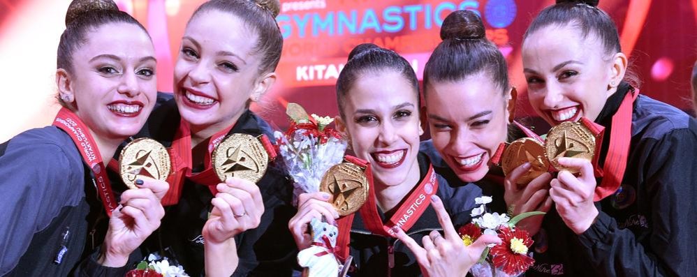 Ginnastica ritmica Farfalle Italia campionesse del mondo in Giappone - foto Simone Ferrario/Federginnastica.it