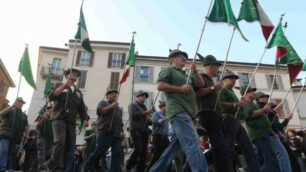 Gli alpini al raduno di Monza di qualche anno fa