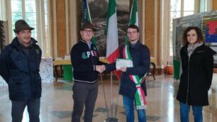 Inaugurazione mostra grande guerra (foto facebook comune Cavenago)